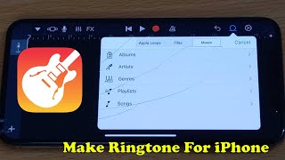 Make Ringtone For iPhone Using GarageBand  2022 Easy Method [upl. by Isnan]