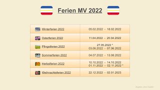 Ferien MV 2022 [upl. by Kory336]