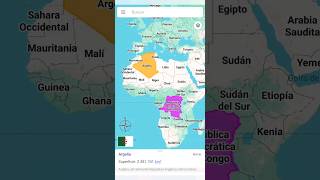 Argelia vs República Democrática del Congo Comparando Tamaños de Países 😱 geografiamundial [upl. by Aliuqahs]