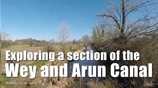 Exploring part of the disused Wey and Arun Canal at NewBridge  near Billingshurst [upl. by Kloman]