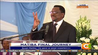 James Orengos short striking speech at Matibas memorial service [upl. by Leciram]