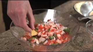 Antoine au quotidientv  Capsule 15  Ceviche péruvien de crevettes et pétoncles [upl. by Olegnalehcim875]