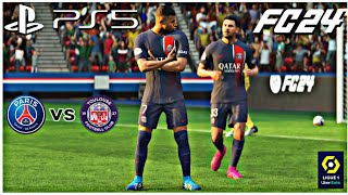 FC 24  Paris SaintGermain VS Toulouse  Ligue 1  Amazing Realistic Graphics Gameplay  PS5 [upl. by Euqinoj]