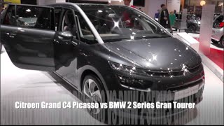 Citroen Grand C4 Picasso 2015 vs BMW 2 Series Gran Tourer 2015 [upl. by Adlin]