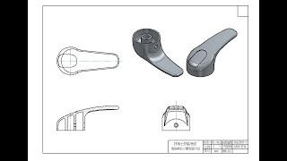 152‐10603011 水龍頭把手繪製301 1講解影片solid edge [upl. by Carlita]