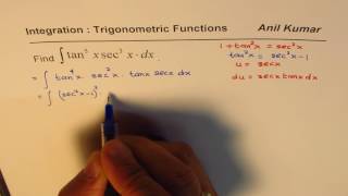 Integration Substitution Strategy Product of tan5x sec3x with odd powers [upl. by Ronnholm]