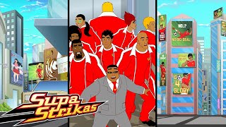 Supa Strikas  Shakes The Target Market  Broken Record  Best Moments  Soccer Cartoons for Kids [upl. by Panchito]