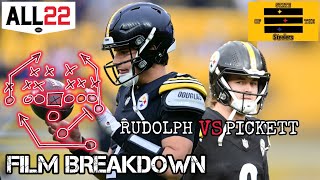 ALL22 Steelers Kenny Pickett VS Mason Rudolph Every TD 2023 steelers masonrudolph kennypickett [upl. by Nirrol640]