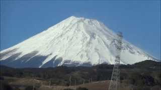 Mt Fuji viewed from a bullet train window 2013／新幹線から見た富士山（2013年） [upl. by Sitoiyanap]