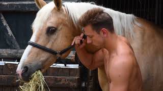 Making of de Horse and Hunk kalender 2018 Remco Peeters [upl. by Jamima]