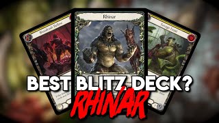 Is Rhinar The BEST Blitz Deck  Flesh and Blood TCG Deck Guide [upl. by Nylatsirk661]