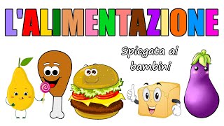 🍗🍔 LALIMENTAZIONE spiegata ai bambini 🍆🧈 [upl. by Kabob]