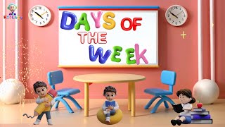 The Days of the Week Song with NEW verses kidslearning [upl. by Cresa]