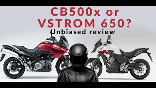 Vstrom or Cb500x Which makes a better bike [upl. by Farlay]