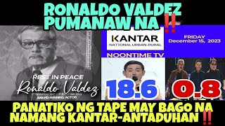 RONALDO VALDEZ PUMANAW NA‼️😢 PANATIKO NG TAPE NAGLABAS NA NAMAN NG BAGONG KANTARANT4DUHAN‼️😅 [upl. by Fink]