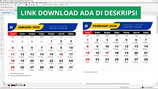 Download Template Kalender 2026 Masehi Jawa Dan Hijriyah [upl. by Morse]