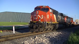 CN 3836 CN 2682 Northbound Internodal Fond Du Lac Wisconsin Kohlman Road 06292024 [upl. by Cowden]