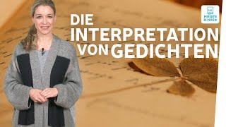 Wie schreibe ich eine Gedichtanalyse I musstewissen Deutsch [upl. by Anor]