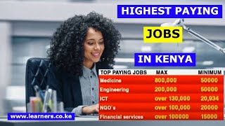 Top 10 Highest Paying Jobs in Kenya  Best Careers [upl. by Aicnelav]