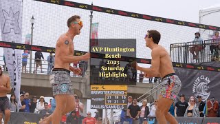 AVP Huntington Beach  Saturday Highlights  2023 [upl. by Neufer]