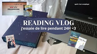 jessaie de lire pendant 24h 📚  READING VLOG [upl. by Ennairrac]