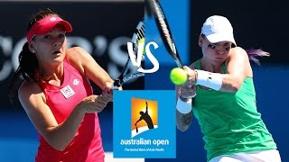 Radwanska vs Mattek Sands  2012 Australian Open Highlights [upl. by Yllitnahc609]