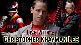 Live with Christopher Khayman Lee Andros of Power Rangers In Space [upl. by Akeimat528]