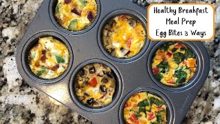 Egg Muffins 3 Ways  Easy Meal Prep Recipe [upl. by Stieglitz531]