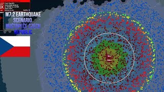 M72 Earthquake Scenario Hustopeče Czech Republic [upl. by Aisiram]