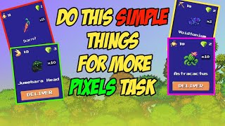 Get More Pixels Task  Secret Tips  How to Get Jumbara Head Task in Pixels  Unlimited Pixels Task [upl. by Kere]