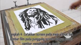 Tutorial Sablon Kaos Cara Afdruk Film Screen Sablon Kaos Manual [upl. by Knowles]