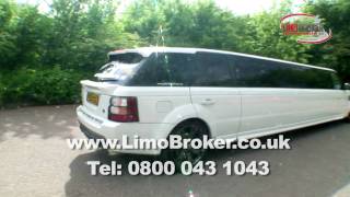 Limo Broker  White Range Rover Stretch Limo [upl. by Desimone]