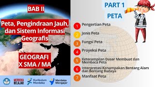 BAB 2 PETA PENGINDRAAN JAUH DAN SISTEM INFORMASI GEOGRAFIS  GEOGRAFI X SMAMA  KURIKULUM MERDEKA [upl. by Landon541]