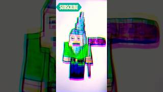 Crawly The gnome convert into minecraft shortvideo fun transformation [upl. by Meldon]