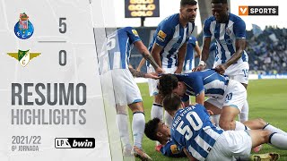 Highlights  Resumo FC Porto 50 Moreirense Liga 2122 6 [upl. by Godfry]