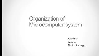 Organization of Microcomputer system [upl. by Frentz868]