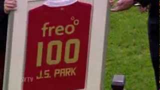 Park gets award for 100 games for PSV [upl. by Eoj463]