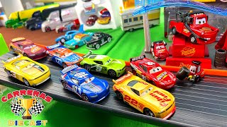 DISNEY CARS NASCAR RACERS COLECCIÓN CAMPEONATO parte 1 [upl. by Ojaras]