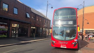 REFURBISHED  Journey on London Bus Route 401  Volvo Gemini 2 B5LH  HV45 LJ11 EFR Arriva London [upl. by Frodeen]