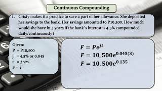 Mathematics of Investment  Compound Interest  Continuous Compounding Topic 8 [upl. by Kathye]