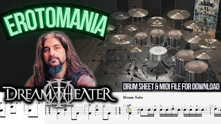 Dream Theater  Erotomania DRUM TRACK  SHEET  MIDI [upl. by Rebliw]