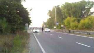 Dsm 1g AWDTurbo TD05H 20G 25psi Vs Corvette C6 Modified Street Racing 14mil [upl. by Maude]