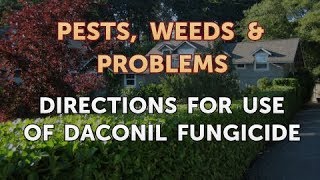 Directions for Use of Daconil Fungicide [upl. by Ilrebmyk]