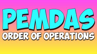 PEMDAS SONG with lesson order of operations [upl. by Jean-Claude]