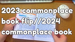 my 2023 commonplace book and what Im using for 2024 [upl. by Buller935]