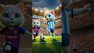 Kitten is a talented footballer but he got badly injured 🙀catlovers kittten cat aicat cutecat [upl. by Conyers]