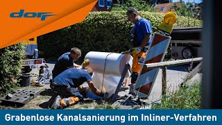 Dorr  Grabenlose Kanalsanierung im InlinerVerfahren  Einsatz für den DorrKanalservice in Lindau [upl. by Anaitsirk]