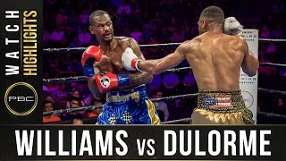 Williams vs Dulorme HIGHLIGHTS September 21 2019 — PBC on FS1 [upl. by Almena]