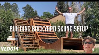 HOW TO BUILD BACKYARD SKIING SETUP Vlog 14 [upl. by Sylvie717]