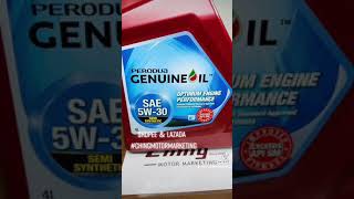 Original Perodua Semi Synthetic Engine Oil 5W30 Api SM 4Liter Myvi  Alza  Axia  Bezza  Viva [upl. by Elttil]